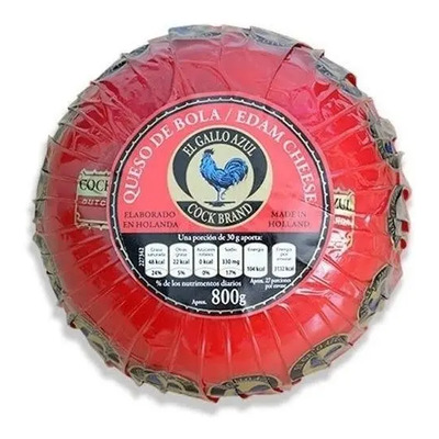 Queso De Bola Gallo Azul Edam 800gr - Envío Gratis | Envío gratis