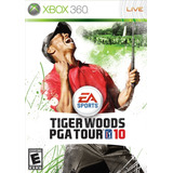 Jogo Tiger Woods Pga Tour 10 Xbox 360 Mídia Física Golfe