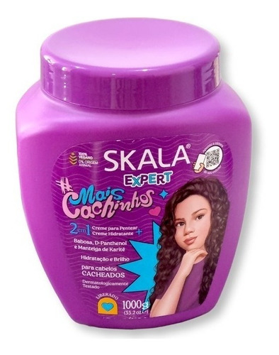 Skala Creme De Tratamento Mais Cachinhos 1000g