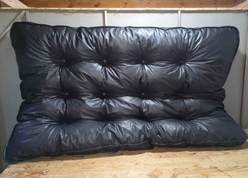 Colchon Para Futon De Tres Cuerpos Ecocuero Bufalo Importado