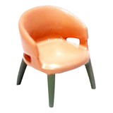 Sillón En Miniatura A Escala 1/87 Para Proyectos De Naranja