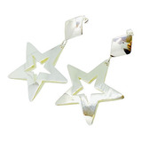 Aros Estrella Con Rombo De Plata 925 Ar 282-4