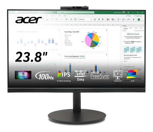 Acer Vero Cb242y D3bmiprcx 23.8 Fhd 1920x1080 Monitor De Com