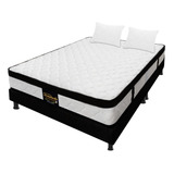 Combo Versalles Queen Colchon+base Cama+almohadas