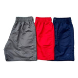 03 Shorts Mauricinho Masculino Tactel Coloridos Moda Fitness