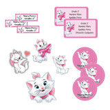 Kit Imprimible Etiquetas Escolares Gatita Marie Editable