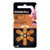 Duracell Tamaño 13 -------- 6 Piezas 1.4v Pila Auditiva Pr48