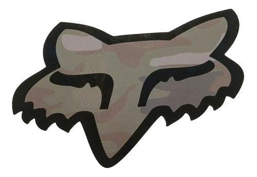 Sticker Negro Camo Fox .