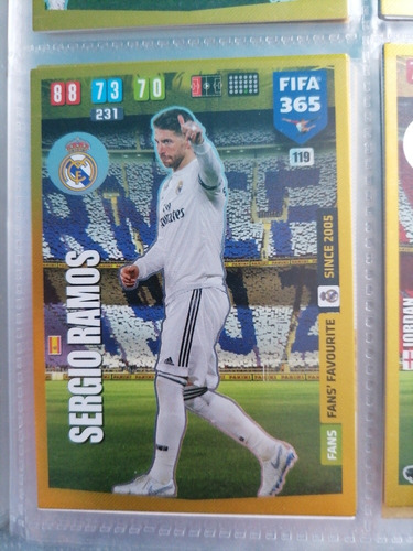 Carta Adrenalyn Fifa 365 2020 / Sergio Ramos