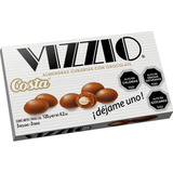 Chocolate Vizzio 120g Costa Almendras Cubiertas C/chocolate