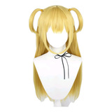 Peluca Amarillo Rubio Con Coletas Anime Cosplay Misa Amane