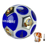 Balon Futbol Recreativo Real Madrid Cosido + Aguja + Malla