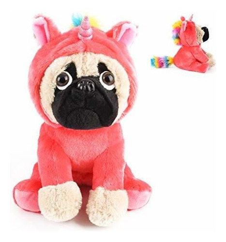 Joy Amigo Cute Pug Animal De Peluche Perro Pugicornio Ve