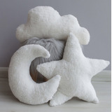 Kit Almofadas Decorativa Infantil Nuvem Estrela Lua P/nichos