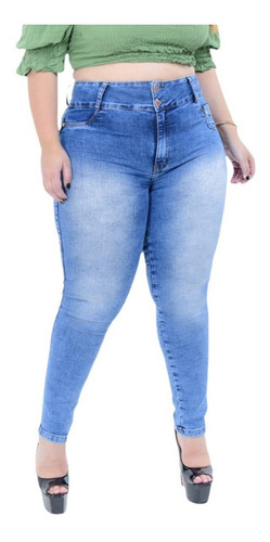 Calças Jeans Moda Plus Size 3 Modelos Femininos Skinny Lycra