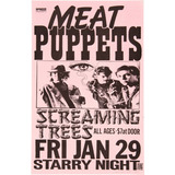 Poster Retrô - Meat Puppets - Concert - Decor  33 Cm X 48 Cm