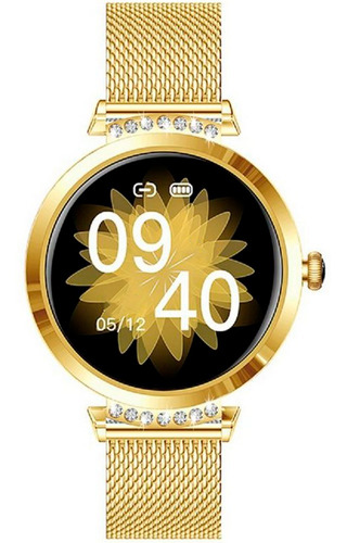 Bracelete Smartwatch Feminino Classic Dourado