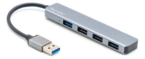 Hub Usb Tecmaster 4 Puertos: 1 Usb 3.0 Y 3 Usb 2.0 