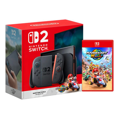 Consola Nintendo Switch 2 256gb Bundle Internacional Mario Kart World Juego Físico | Meses sin interés