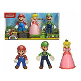 Nintendo Super Mario Mushroom Kingdom Diorama Figura 3-pack