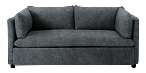 Love Seat Zhavia Suede Gris Pieza Sala Sofa Sillon Mueble