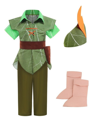 Fantasia De Fantasia Infantil Peter Pa Christmas Green Elf