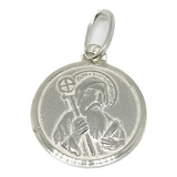 Dije Medalla San Benito Plata 925 