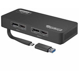 Adaptador De Monitor Dual Hdmi Y Displayport 4k Enchufable P