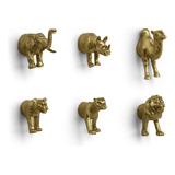 Set Magnetos Para Refrigerador, Animales Africanos