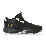 Tenis Ua Lockdown 6 Basquetbol Negro Piel Basket Curry Gym