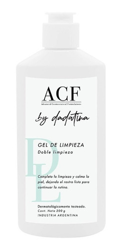 Acf By Dadatina Gel Limpiador Facial Doble Limpieza X 200g