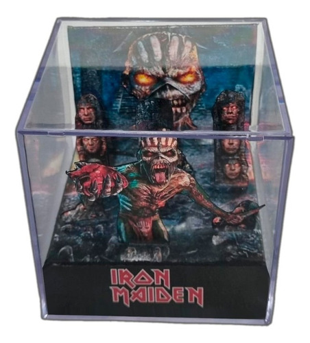 Cubo Diorama 3d Iron Maiden The Book Of Souls