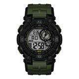Reloj Timex Ufc Redemption 50mm Resin Strap Green Color De La Malla Verde Color Del Bisel Negro Color Del Fondo Gris