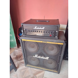 Cabezal Marshall Para Bajo 200w + Caja Marshall 7410 4x10