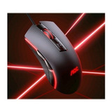 Mouse Gamer Profesional Usb 3600dpi Luces Rgb Aoc Gm120 D Color Negro