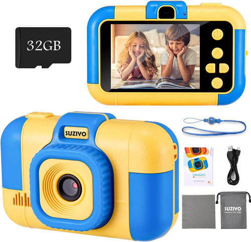 Camara Digital Suyizo Selfie 1080p Para Niños Azul