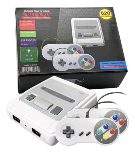 Video Game Super Mini 620 Jogos Retro 8 Bits 2 Controles.