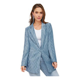 Saco Casual Dama Azul 978-86 Cklass