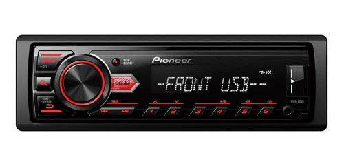 Auto Radio Pioneer Mp3 Mvh-98ub Rca Usb Auxiliar Am Fm