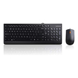 Lenovo Combo De 300 Usb, Teclado Y Mouse Con Cable De Tamaño