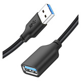 Cabo Extensor Extensão Usb 3.0 Macho X Fêmea 1,5m Cabletime Cor Preto