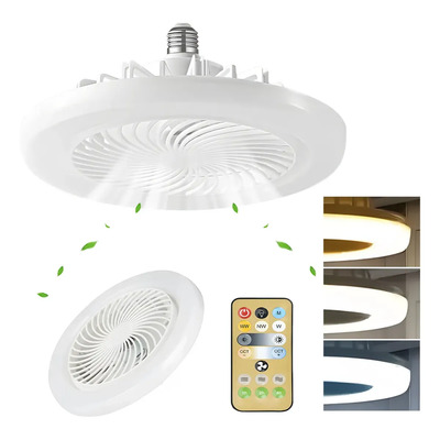 Lámpara De Ventilador Multifunción Foco Led De 30 W 25 Cm 50hz Blanco Plástico 5 | MercadoLibre