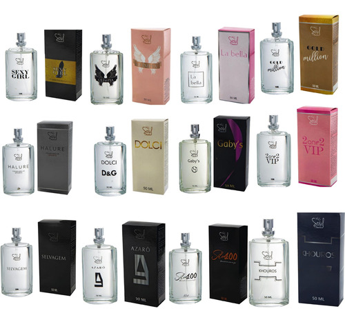 Kit Perfumes 9 Unidades Revenda Importados