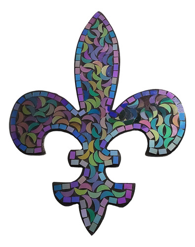 , Fleur De Lis Decor, Placa Decorativa De Pared De Mosa...