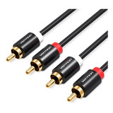 Cable Audio 2rca A 2rca Vention Macho Alta Calidad Sonido 1m