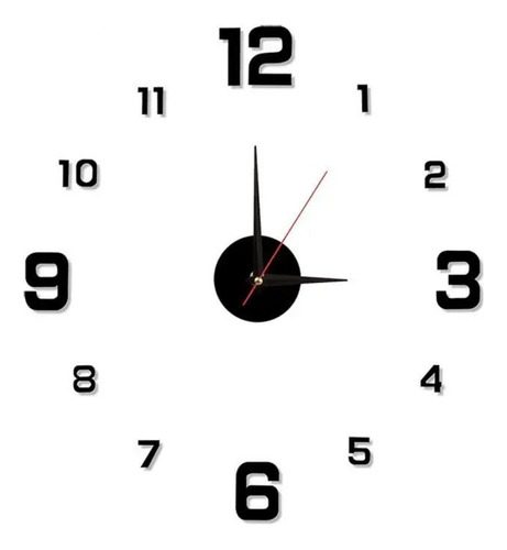 Reloj De Pared Decorativo Sin Marco 