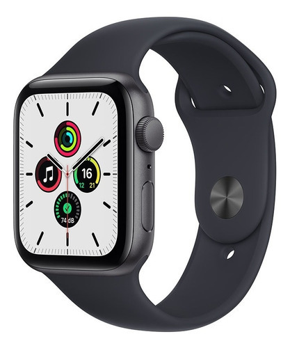 Apple Watch Se Gps,44mm -cinza-espacial -pulseira Meia-noite