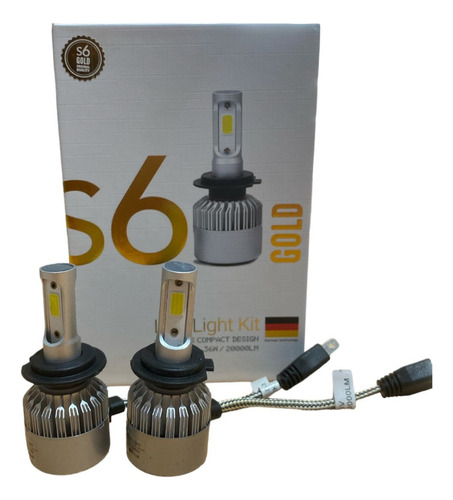 Kit Lampara Led Cree Cob S6 H7 20000 Lumens 36w