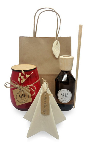 Kit X 3 Vela Paris Aromatica Difusor Jabon Arbolito Navidad