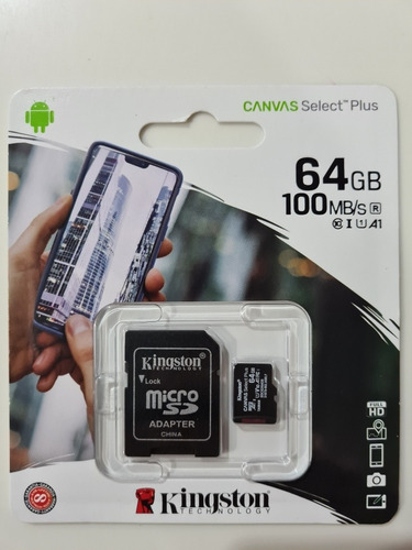 Memoria Micro Sd Kingston 64gb Clase 10